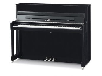 Kawai Klavier K 200 schwarz poliert, silver